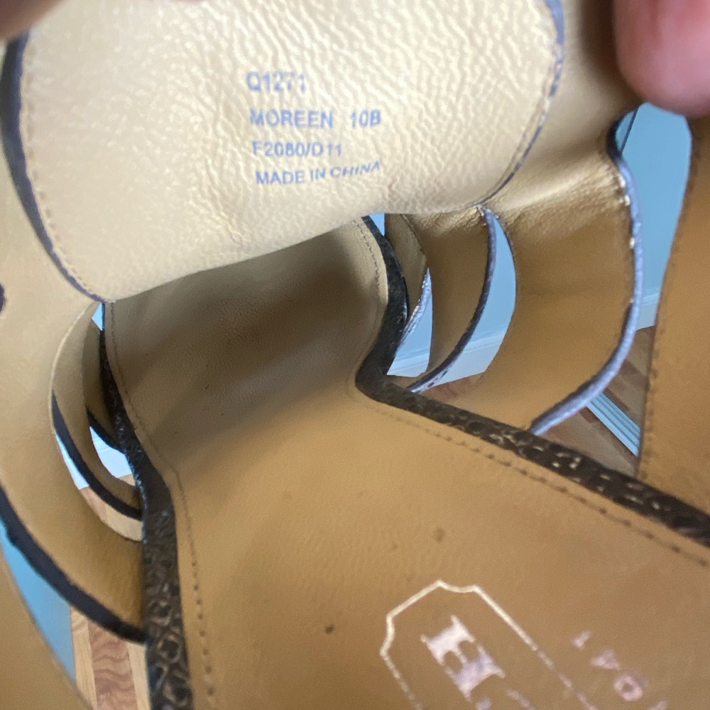Coach Gray and Silver Sandals with Sleek Design - Picture 10 of 11